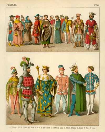 Traje francés 1300 de Albert Kretschmer